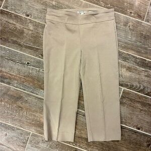 Dana Buchman Tan Capri Pants